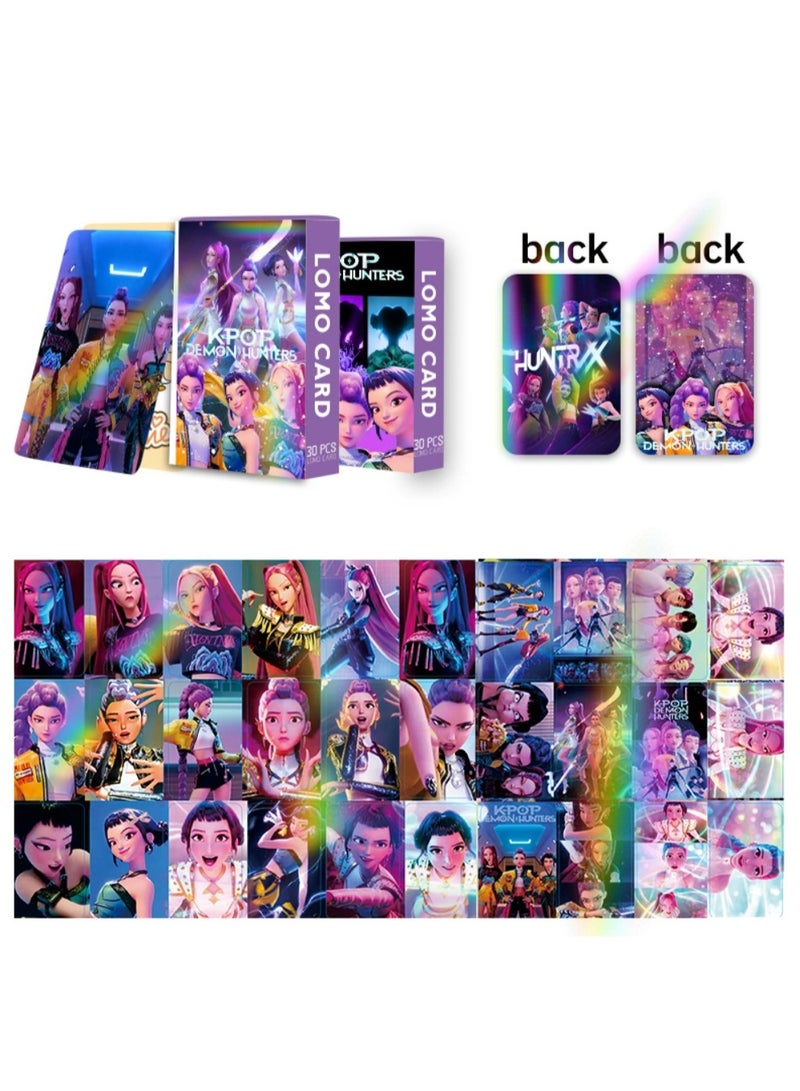 12 Sheets/Set KPop Demon Hunters Stickers and 50 Cps Laser Flash Card for Journal Handbook Anime Collection - Image 5